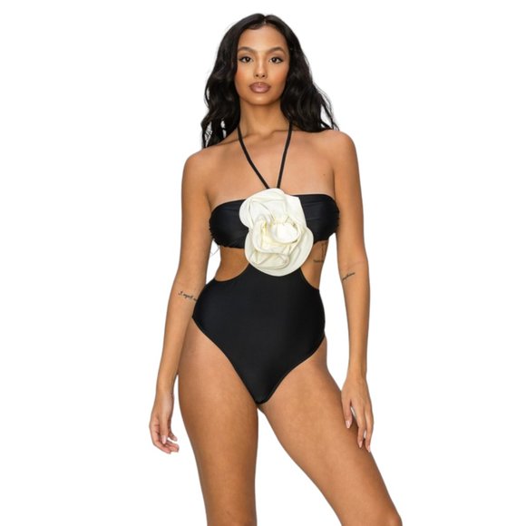 Other - 3D Flower One-Piece Monokini Bathing Suit